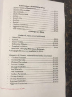 Frenchie's And Pizzeria menu