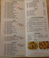 Lin's China Diner menu