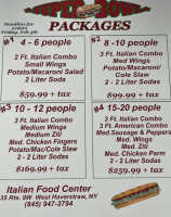 Italian Food Center menu