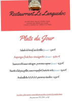 Le Languedoc menu