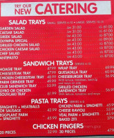 Olympia Pizzeria menu