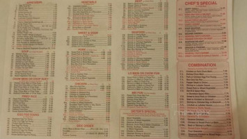 CHINA WOK RESTAURANT menu