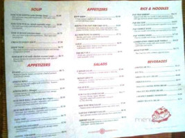 Mongkon Cafe menu
