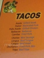 Crazy Taco menu