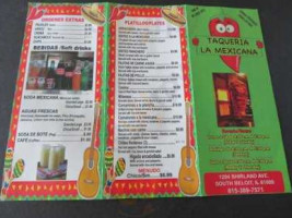 Taqueria La Mexicana 2 menu