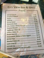 City View Grill menu
