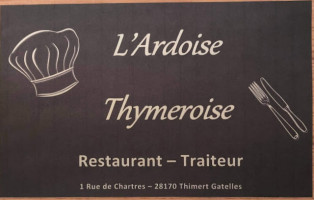 L'ardoise Thymeroise menu