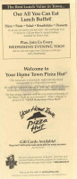 Pizza Hut Wing Street menu