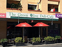 The Green Olive Deli Cafe outside