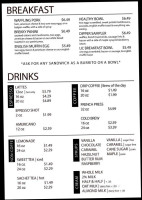 Clugston's Market And Cafe menu