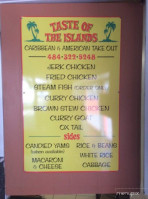 Taste Of The Island menu