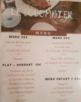 Le Colombier menu