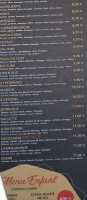 Pizzeria Des Cascades menu