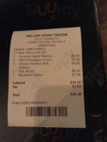 Miller-doan Tavern menu