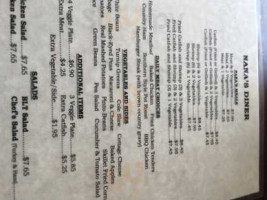 Southern Hospitality Diner menu