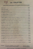 Le Caryopse menu