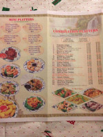 Ming Cheng Chinese menu