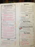 Hainan Dragon menu
