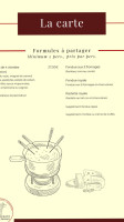 La Maison Du Fromage menu