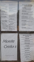 Monte Cristo's menu