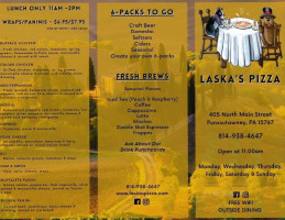 Laska Pizza menu