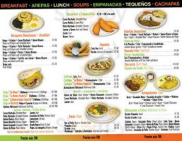 Arepera La Nueva LLC menu
