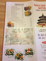 Szechuan King menu