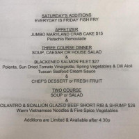 Heights Cafe Grill menu