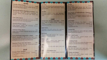 Kempsey Thai Restaurant menu