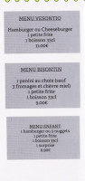 Le P'tit Comtois menu