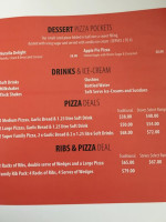 Steves Pizza House menu