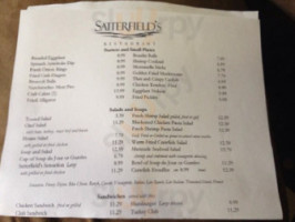 Satterfield's menu