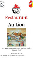 Au Lion menu
