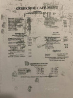 Creekside Cafe Incorporated menu