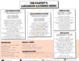 The Pantry menu