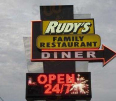 Rudy’s Family Restaurant inside