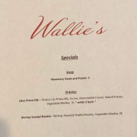 Wallie's Of Greenwich menu