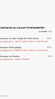 Contact Hôtel Auberge Du Château De Joux menu