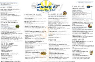 Sunny's Riverhead Diner Grill menu