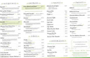 Hellenic Kouzina menu