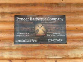 Ponder Barbeque Company inside
