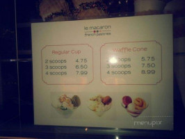 Le Macaron French Pastries menu