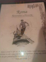 Roma Pizzeria And menu