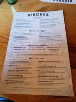 Birches Roadhouse menu
