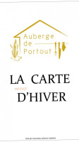 Auberge De Portout menu