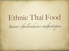 Ethnic Thaifood food