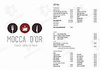 Mocca D'or menu
