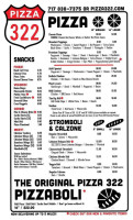 A M Pizza menu