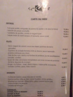 Café La Scène menu