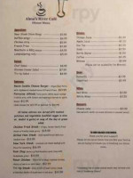 Alma's River Cafe menu